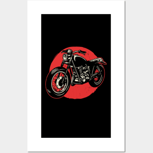 Naked Retro Bike Posters and Art